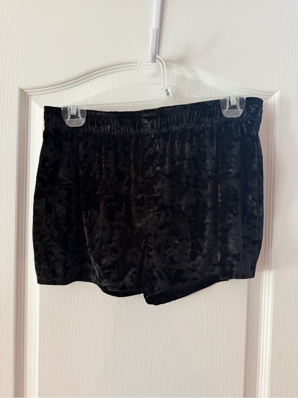 VS PINK Velvet Black Women's Lounge Shorts